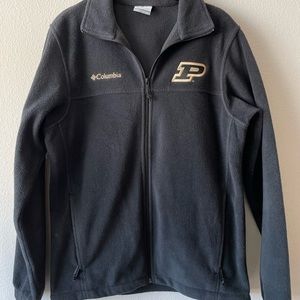 purdue columbia zip up fleece
